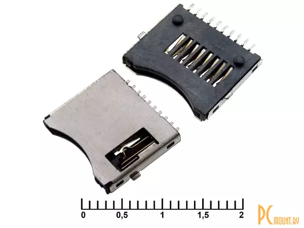 micro-SD SMD 10pin switch M Держатель карт памяти