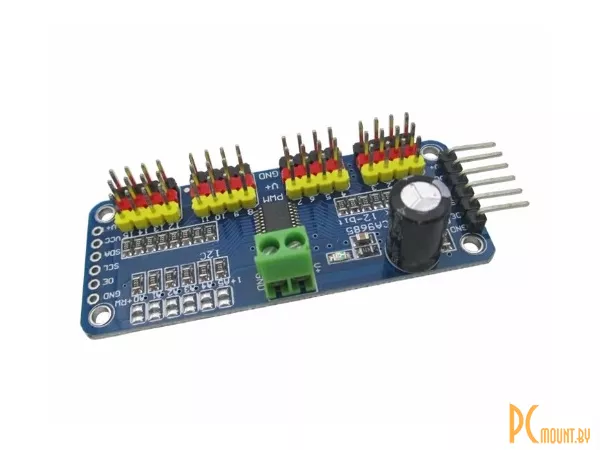 Arduino, Модуль управления моторами робота PCA9685, I2C интерфейс